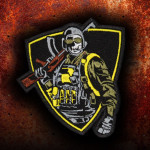 Airsoft Patriot Soldier Cosplay bordado hierro-en / parche de emblema de velcro